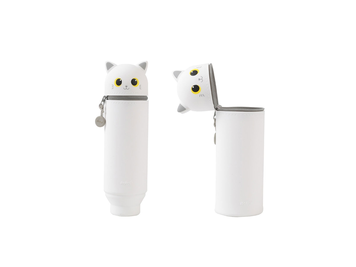Estojo De Silicone Itotal Gato Branco Xl2482c