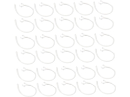 Luxshiny 50 Pièces Crochets D'oreille De Rechange Para Écouteurs, Plástico, 6 Mm