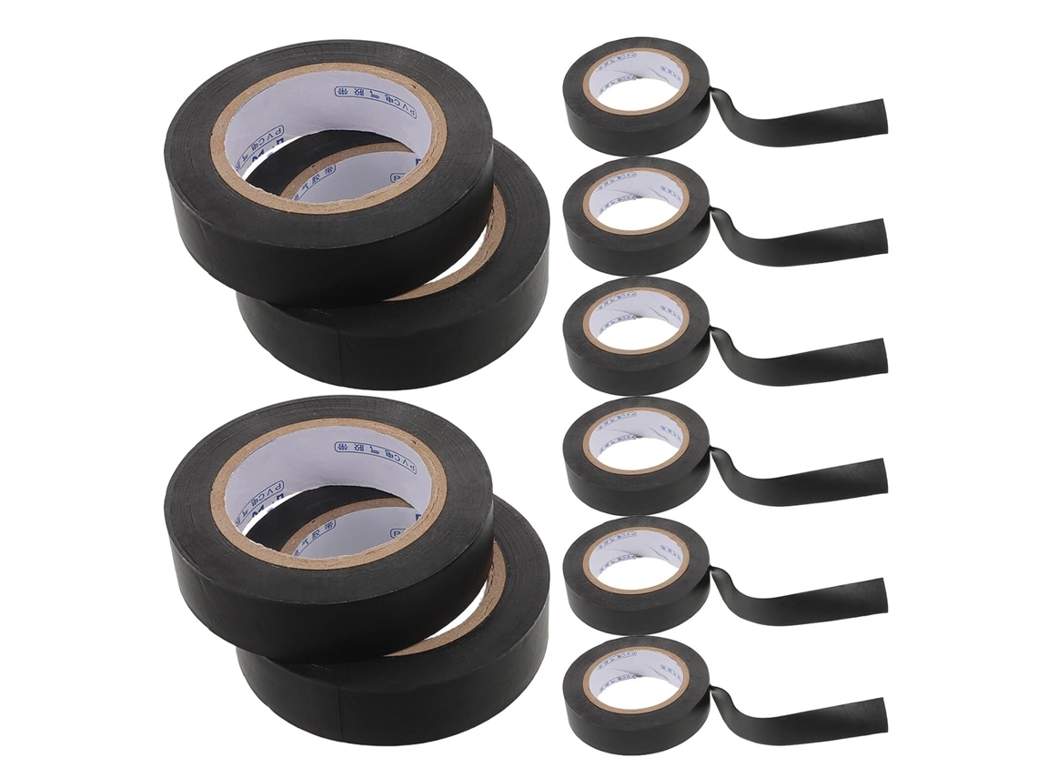 10 Peças De Fita Isolante Fina Pvc, Fitas Térmicas Para Carros, Ferramenta Para Eletricista, Isolamento De Fios Alta