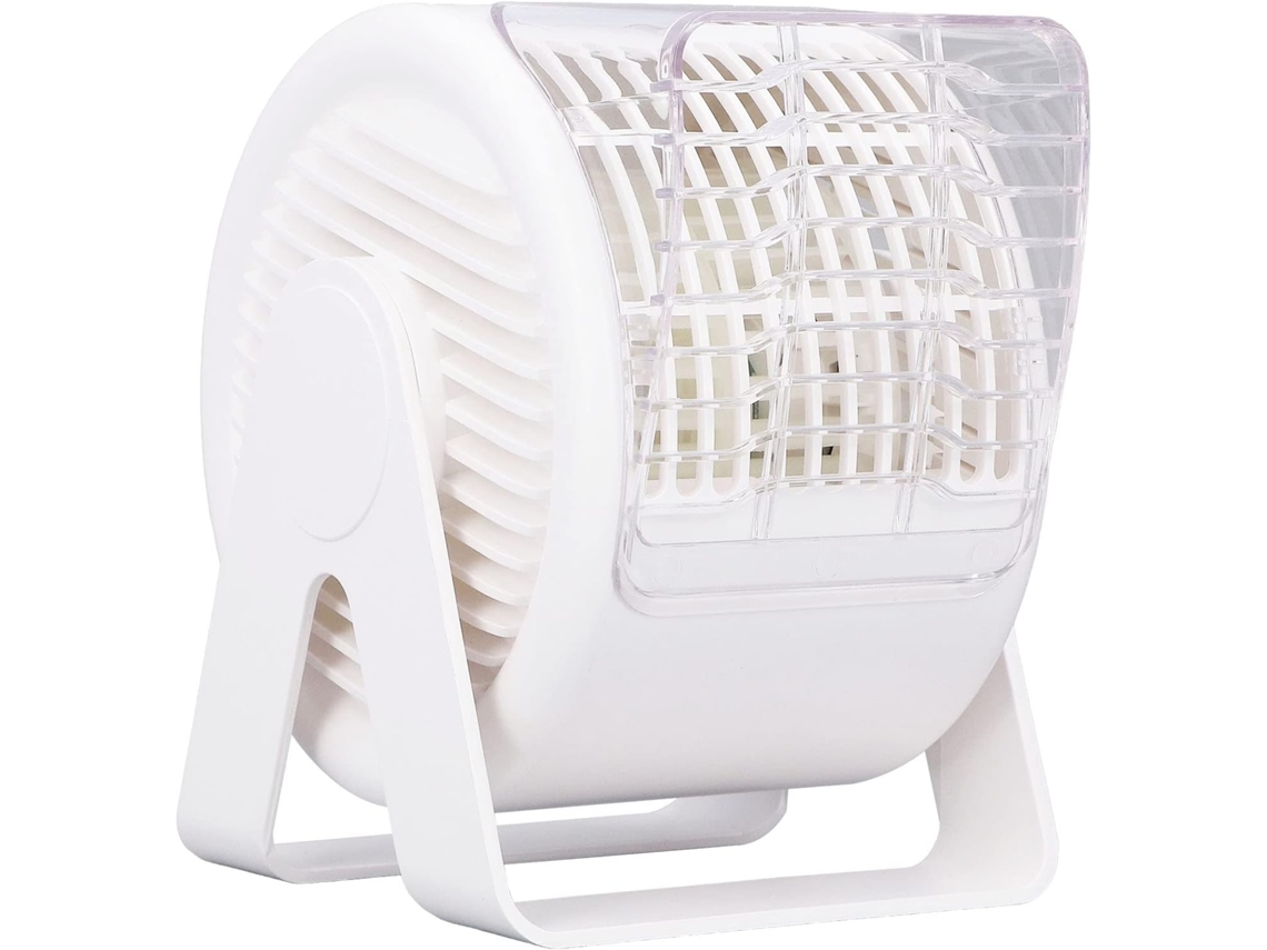 Ventilador De Mesa Recarregável 6 Velocidades, Silencioso E Com