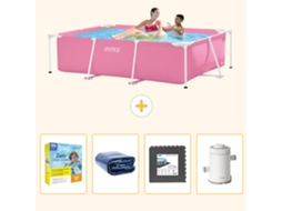 Intex Piscina Com Estrutura Retangular - 220x150x60 Cm - 5-peças S111