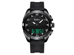 Relógio esportivo masculino Biden, resistente à água, pulseira preta