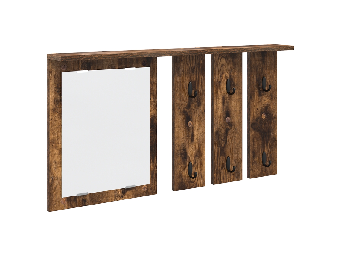 Conjunto 1 Suporte Para Casacos Vidaxl Castanho Derivados De Madeira (85 X 10 X 45 Cm)