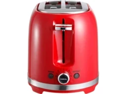 Torradeira Dupla 850w Vermelha BAZARÃO