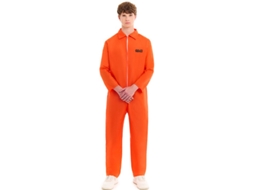 Fato de prisioneiro laranja para homem