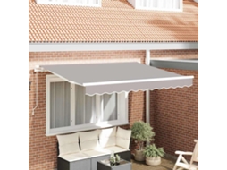 Vidaxl Tecido De Substituição Para Toldo Cinzento-claro 3 X 2,5 M