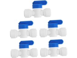 Conjunto De 5 Conectores Rápidos Para Tubos Água E Ar Comprimido,