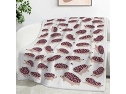 Manta de Desenho Animado com Ouriço cacheiro 130x150 Cm Multifuncional Macia e Aconchegante em Flanela Ideal P