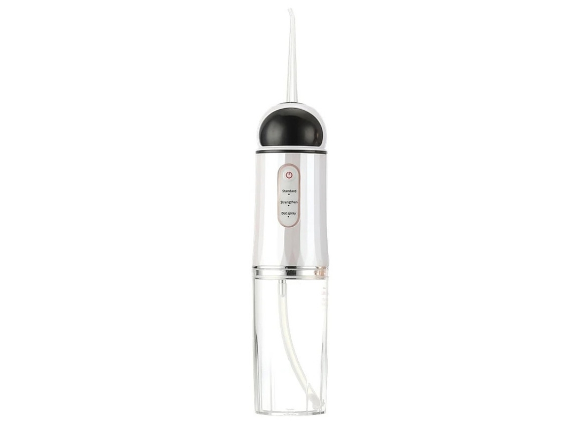 Irrigador Oral Flosser Elétrico Portátil De 3 Velocidades Com Capacidade De 220 Ml E Kit De Limpeza Com Desligamento Inteligente Branco Yizhood