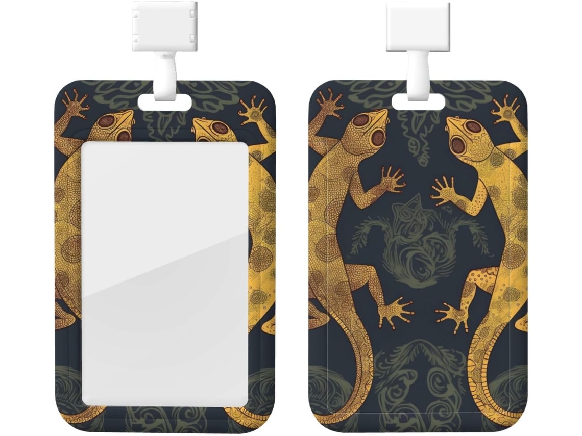Porta Crachá Com Cordão À Prova D Água Gecko Identificação, Estojo Protetor Enfermeiros, Médicos E