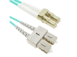 Cabo de Fibra Óptica BEMATIK Om4 Multimodo Mmf Duplex 50?m/125?m Lc-Sc 5M