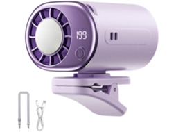Ventilador De Grampo, Dispositivo Giratório Com Display Led