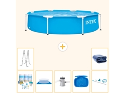 Piscina com Estrutura Redonda 244x51 Cm 8 peças S20405 INTEX
