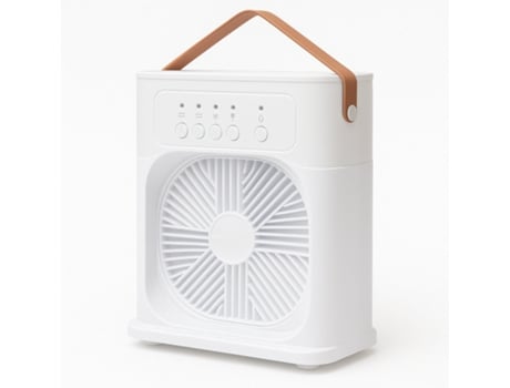 Ventoinha Com Pulverizador De Água, 3 Velocidades, Bateria Recarregável, Pega E Cabo Incluídos New Science Nf9 Branco