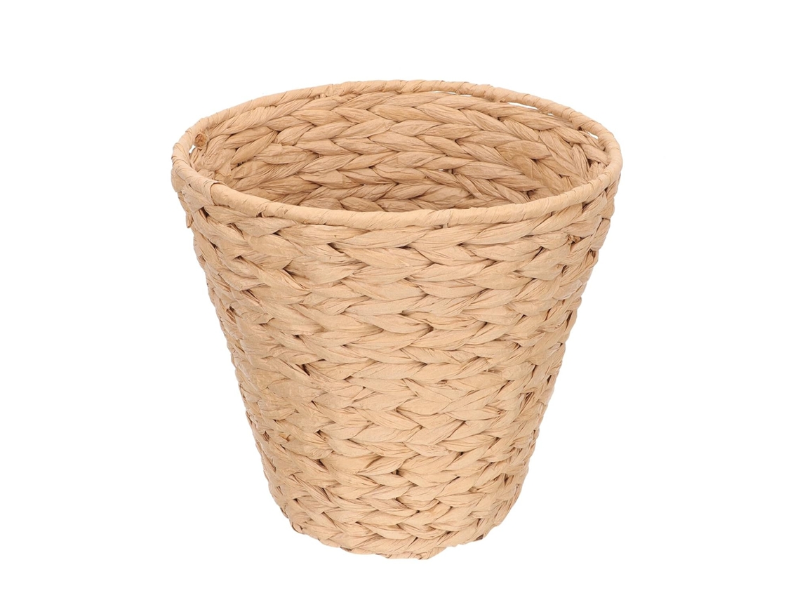 Cesto Healeved Realistic Woven Rattan Miscellary, Leve e Durável, Feito de Corda Papel, Ideal para Armazenamen