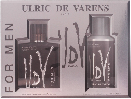 Coffret URLIC DE VARENS Udv Men Edt Spray 100 ml + Deodorant Spray 150 ml