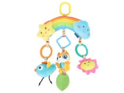 Mali brinquedo de Banco de Carro para Bebê Plush Pendente com Clip Educacional Sensorial Rainbow