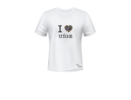 T-shirt Unissexo MESSU I Love Uige XXL