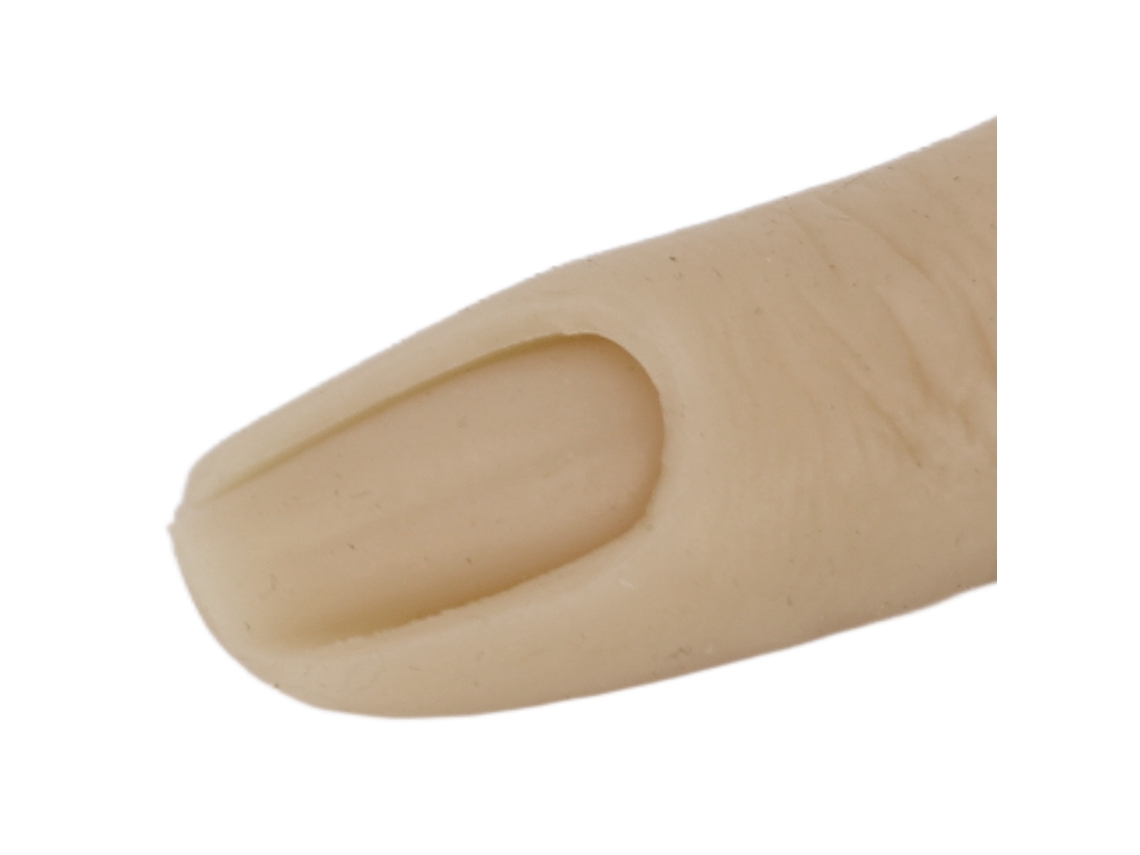 Eoocoo Modelo De Dedo De Silicone Escuro E Flexível Para Prática De Unhas