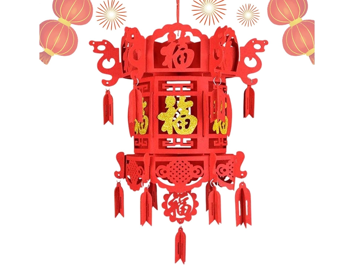 Lanterna Chinês Decoração Luminosa Suspensa Decorações Vermelhas Porta Varanda Celebrações Casamentos Ano Novo GOKOCO