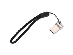 Pen Drive Usb Iluminado De Metal Mini De Alta Velocidade Com Cordão 16g