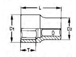 Soquete De Impacto 3/4" 38 Mm Tengtools 940538