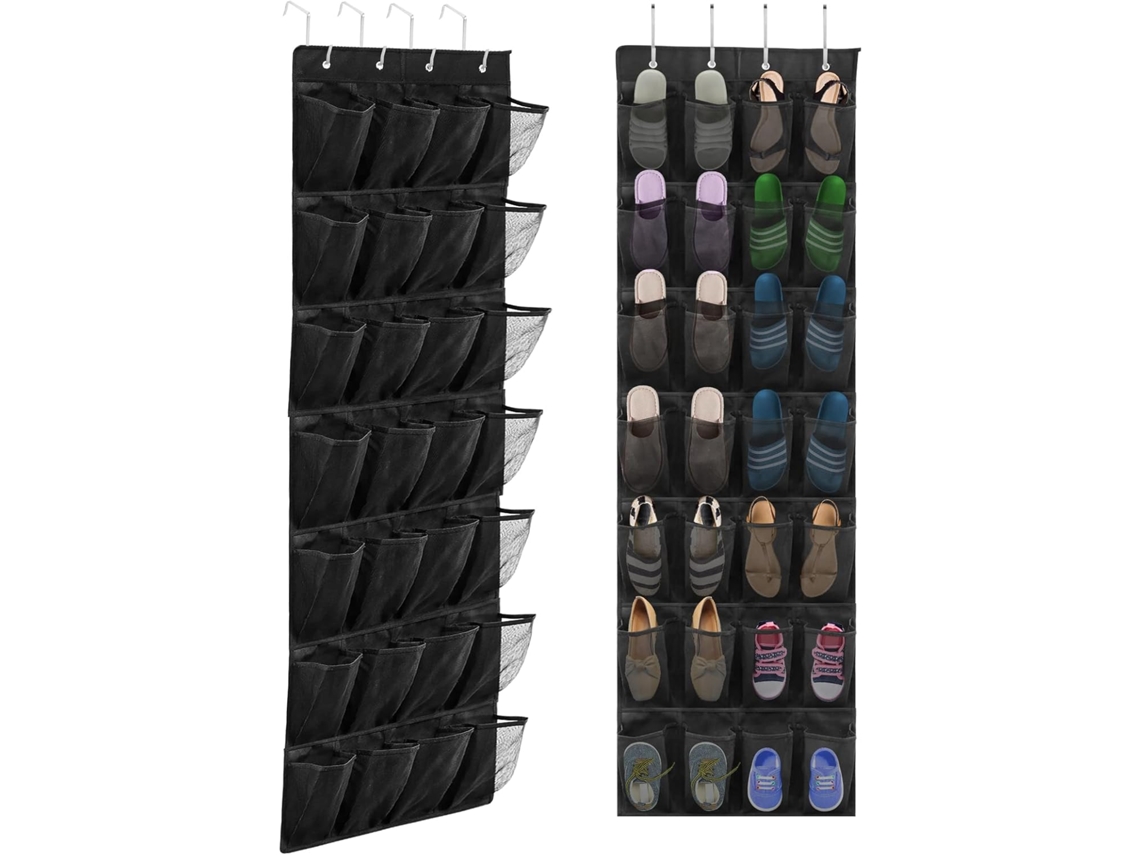Lurelia Gancho De Porta, 4 Unid., Em Metal, Para Toalhas E Roupas, 4,2 Cm, Preto, Fixação Segura