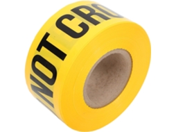 Fita de Advertência Amarela de Alta Visibilidade, Resistente Às Intempéries, em Polietileno , 7,5 Cm X 305 M SFUSHOS (pe)