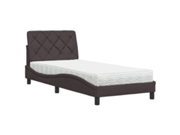 Bed, Beds Vidaxl Marrom Tecido (90 X 200 Cm)