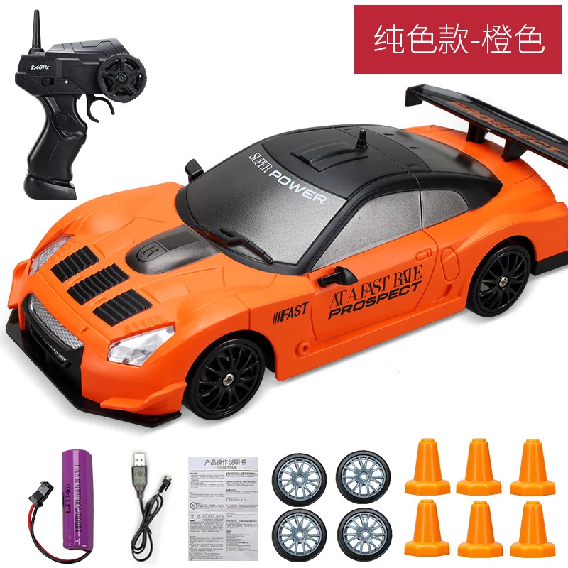 Carro De Drift Com Controle Remoto 2.4g, Tração Nas Quatro Rodas, Bateria De 3.7v 500mah.