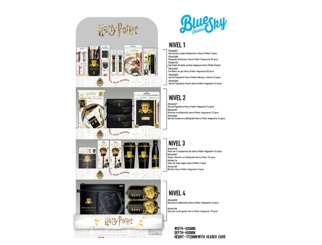 Expositor Da Coleção Harry Potter Hogwarts Blue Sky