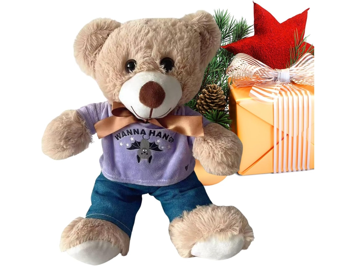 Camiseta Urso De Pelúcia Para Decoração Casa Com Morcego