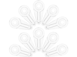 50 Presilhas De Fixação Para Portas Armários Vidro, Parafusos 4x16mm