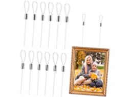 Conjunto de 12 Cordões para Quadros Pendurantes, Cordão de Nylon para Varal Roupas com Duplos ou Presilhas Natal