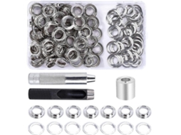 Grommet Kit Eyelets 12mm 100 Conjuntos Com 3 Ferramentas E Caixa