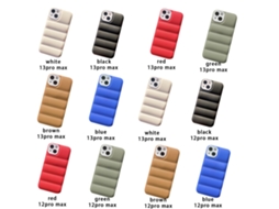 Capa de Telefone 3d Puffy para Apple 14 Pro Tpu Anti impacto Leve Jaqueta de Couro Marrom Traseira EOOCOO (proteção Anti impacto)