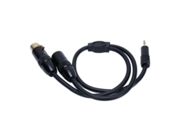 Cabo Divisor Xlr EOOCOO para 3.5mm com Conector Estéreo Trs e Interface Dual Xlr