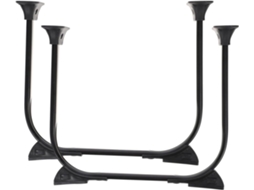 Pés De Mesa Dobráveis Em Metal Estilo Hairpin Da Kallory Com Ponteiras Silicone Formato U 2 Unidades Para Reparo Móveis