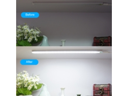Luz de Armário Led 21 Leds Slim com Controle Tocado, Brilho Ajustável