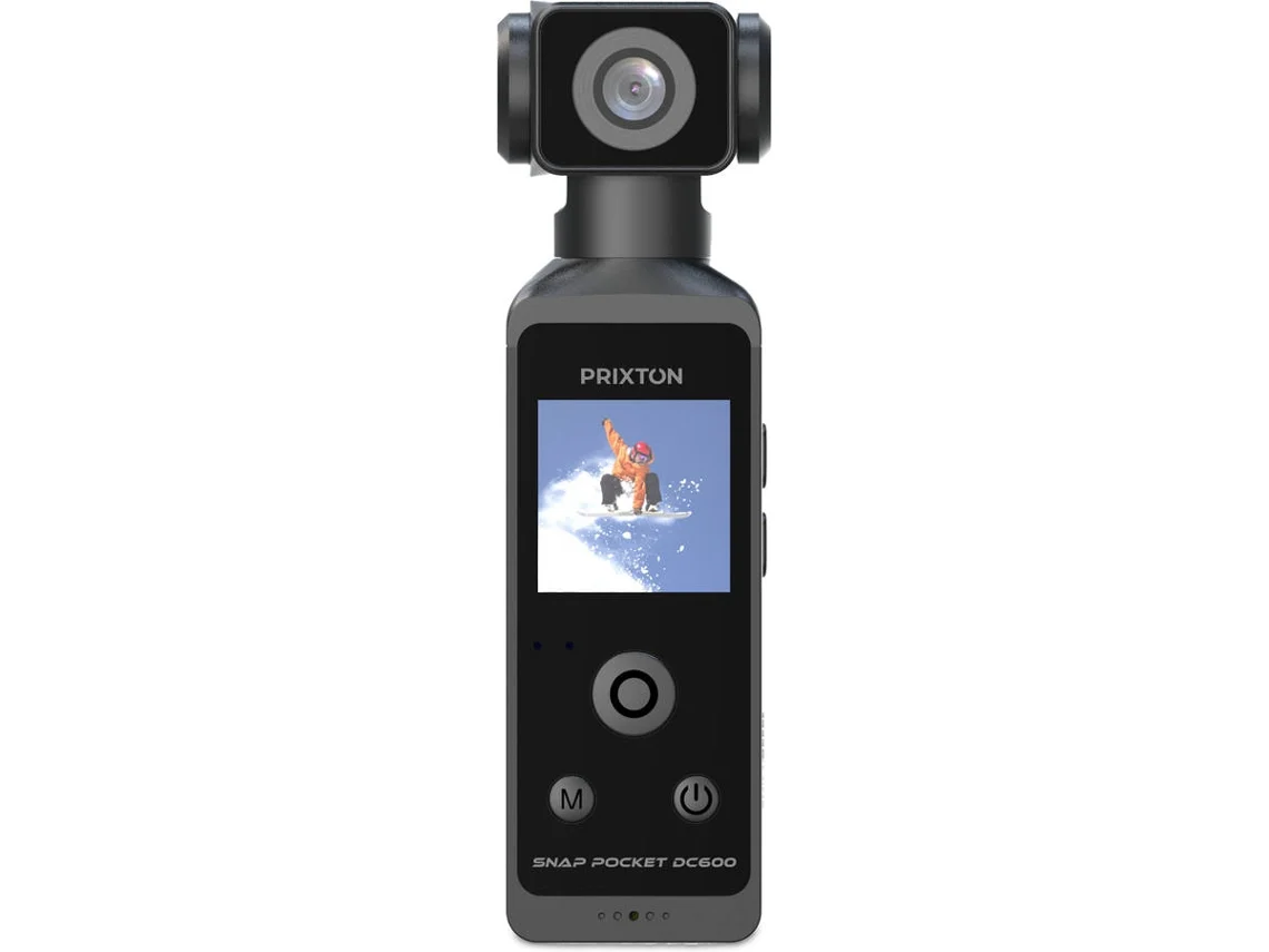 Action Cam PRIXTON Digital Snap Pocket (5k - 50 Mp - Rotação 270º Submersível - Wi-Fi)