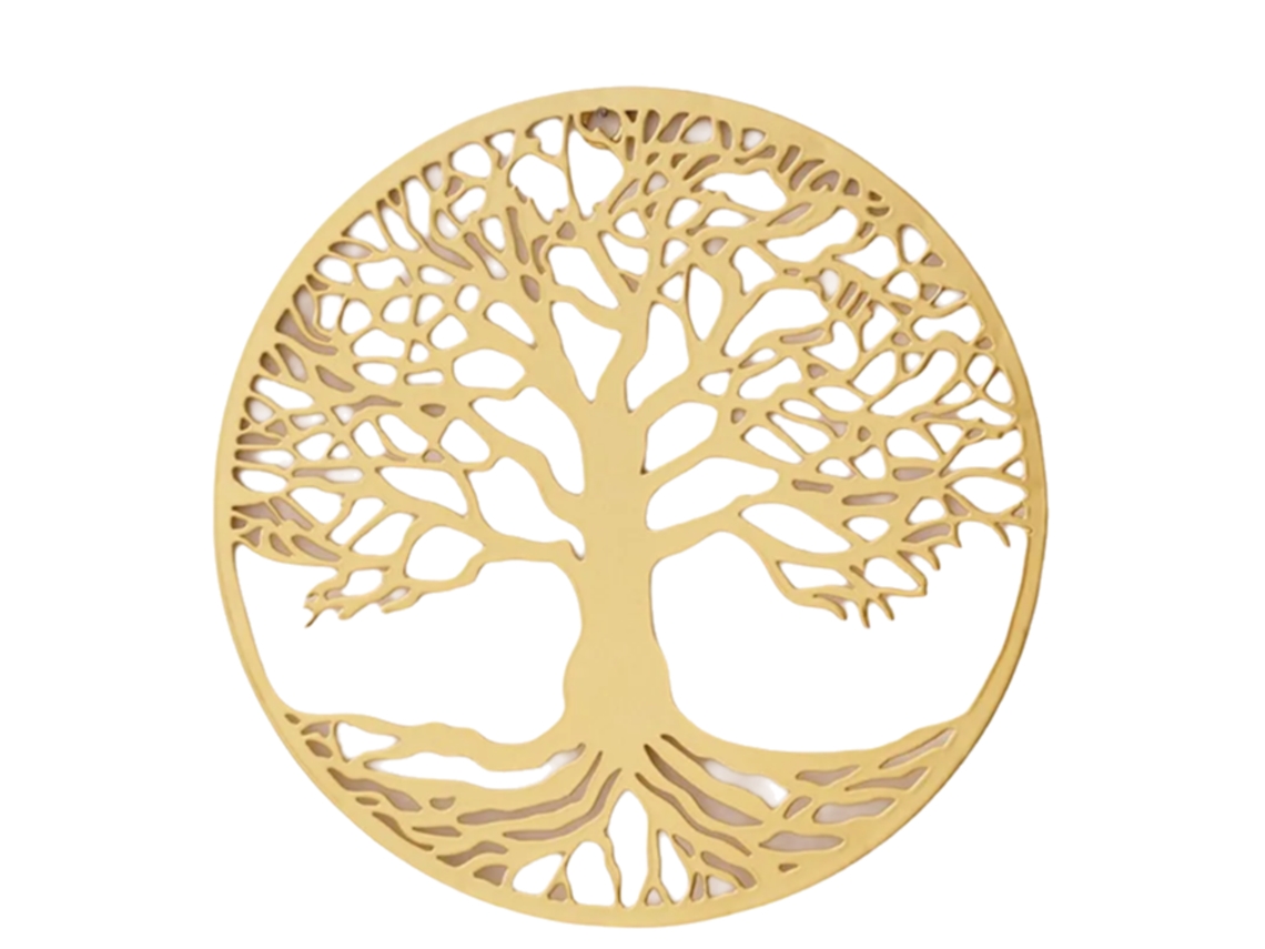 Arte De Parede Metálica Elegante, Decoração Doméstica Da Árvore Da Vida Com Árvore Genealógica Simbólica, Design Único Para Uso Interno E Externo, Rev