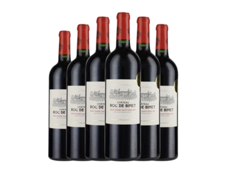 Vinho CHÂTEAU ROC DE BINET Château Roc de Binet. Tinto Montagne Saint-Émilion Crianza (0.75 L - 6 Unidades)