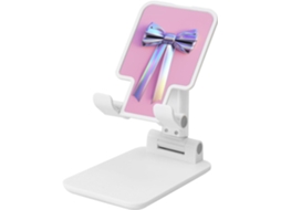 Suporte Holográfico Em Formato De Nó Com Fita Longa Dobrável Para Celular, Ângulo Ajustável, Suporte De Mesa Portátil