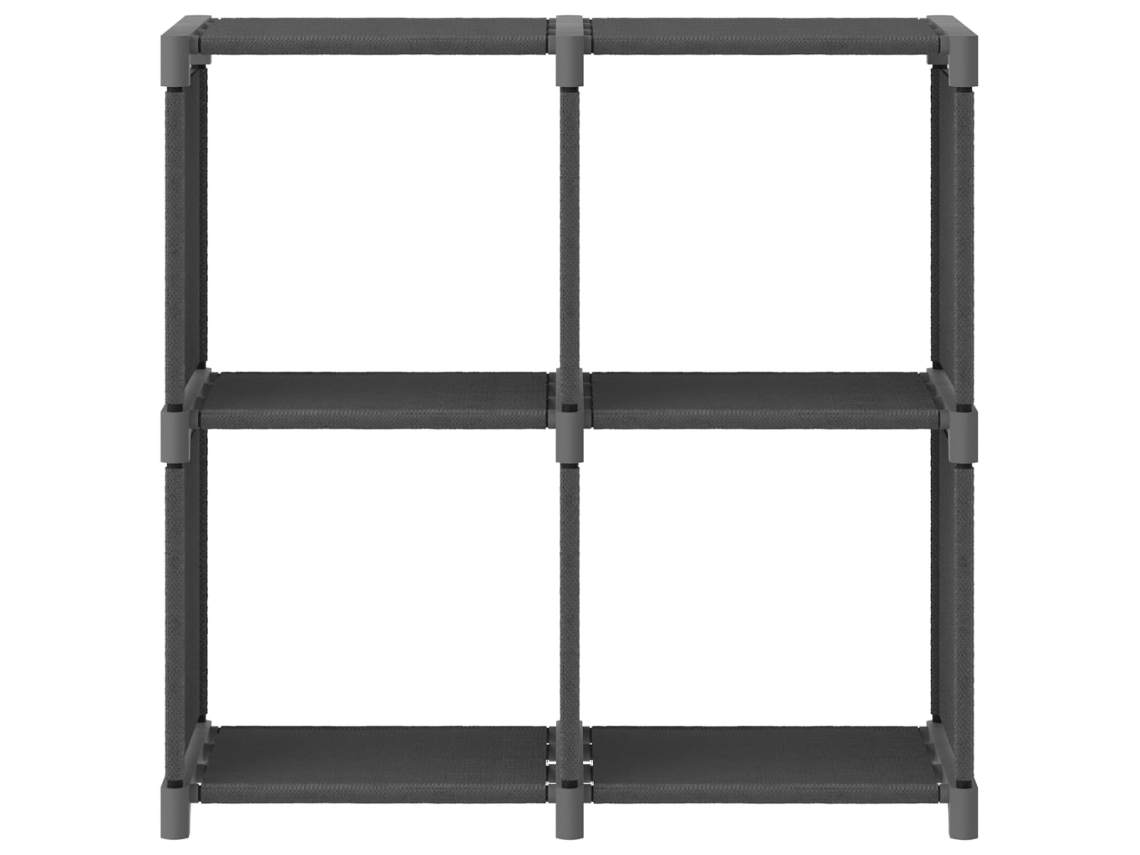 Unidade de prateleiras 4 cubos 69x30x72,5 cm tecido cinzento MAISON EXCLUSIVE