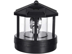 Lâmpada Solar Rotativa Led Para Jardim Pátio Exterior Decorativa Farol 360 Graus