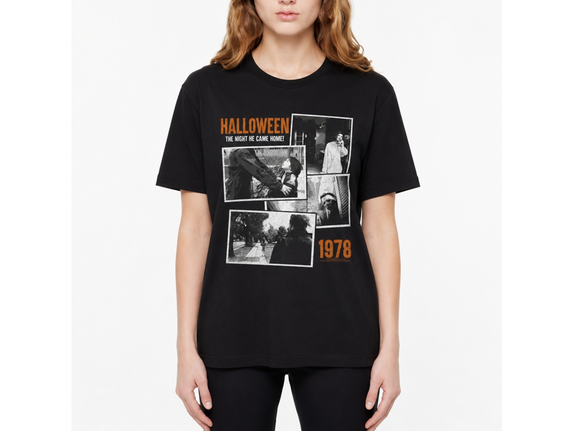 Rockinstone Halloween Memories Black Adult T-shirt Size:m