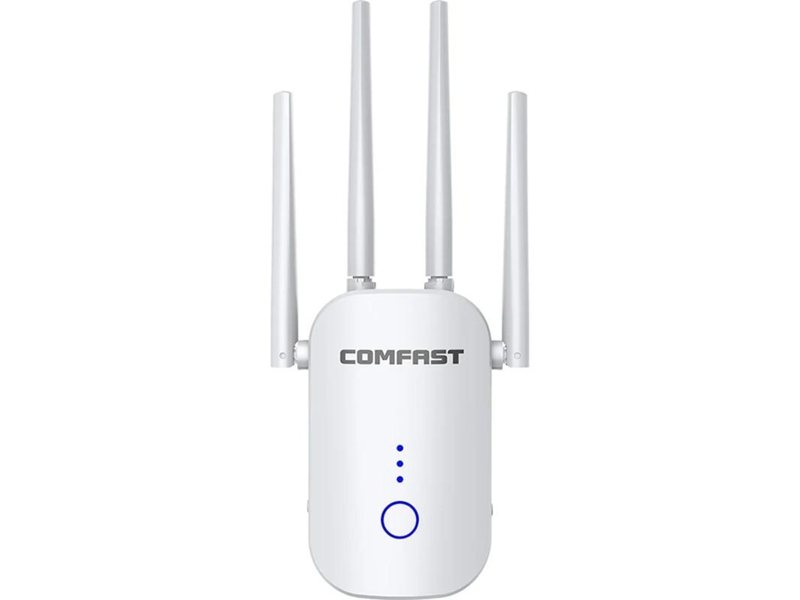 Repetidor Wifi De Banda Dupla 1200 Mbps 2,4ghz/5,8ghz, Extensor De Sinal Com 4 Antenas De Alto Ganho Yizhood (branco)