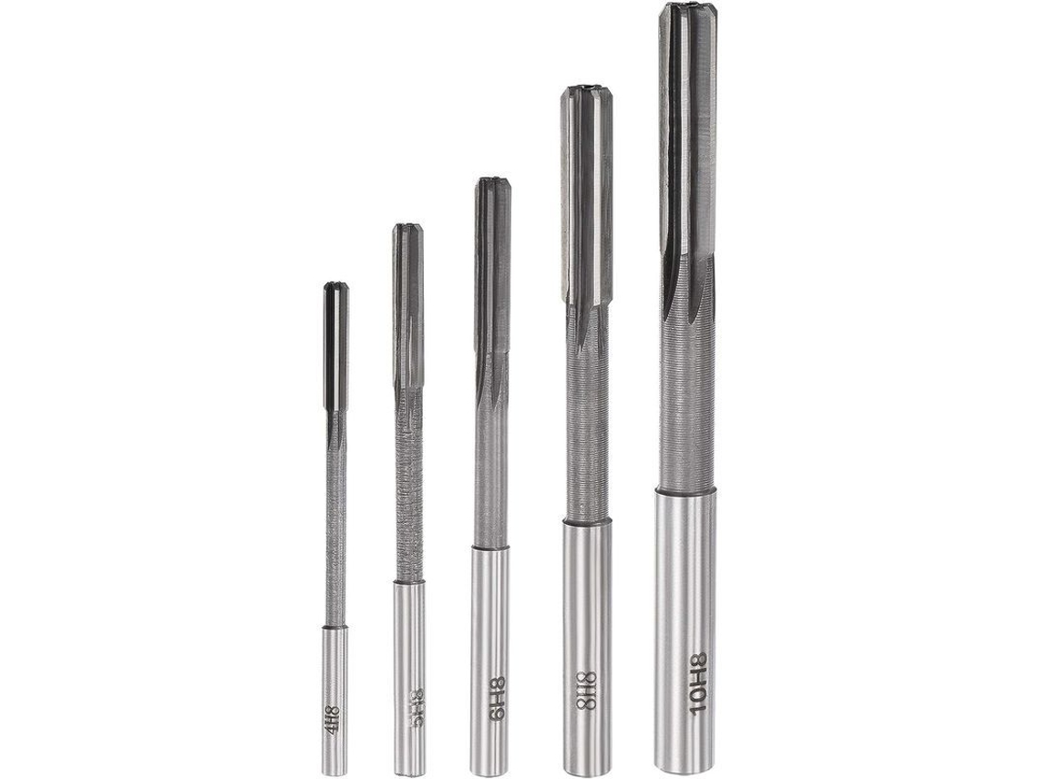 2026 fresa de Mandril Hss H8 4 10mm 5pcs 6 Canyons Rectos para Tornos Y Taladros