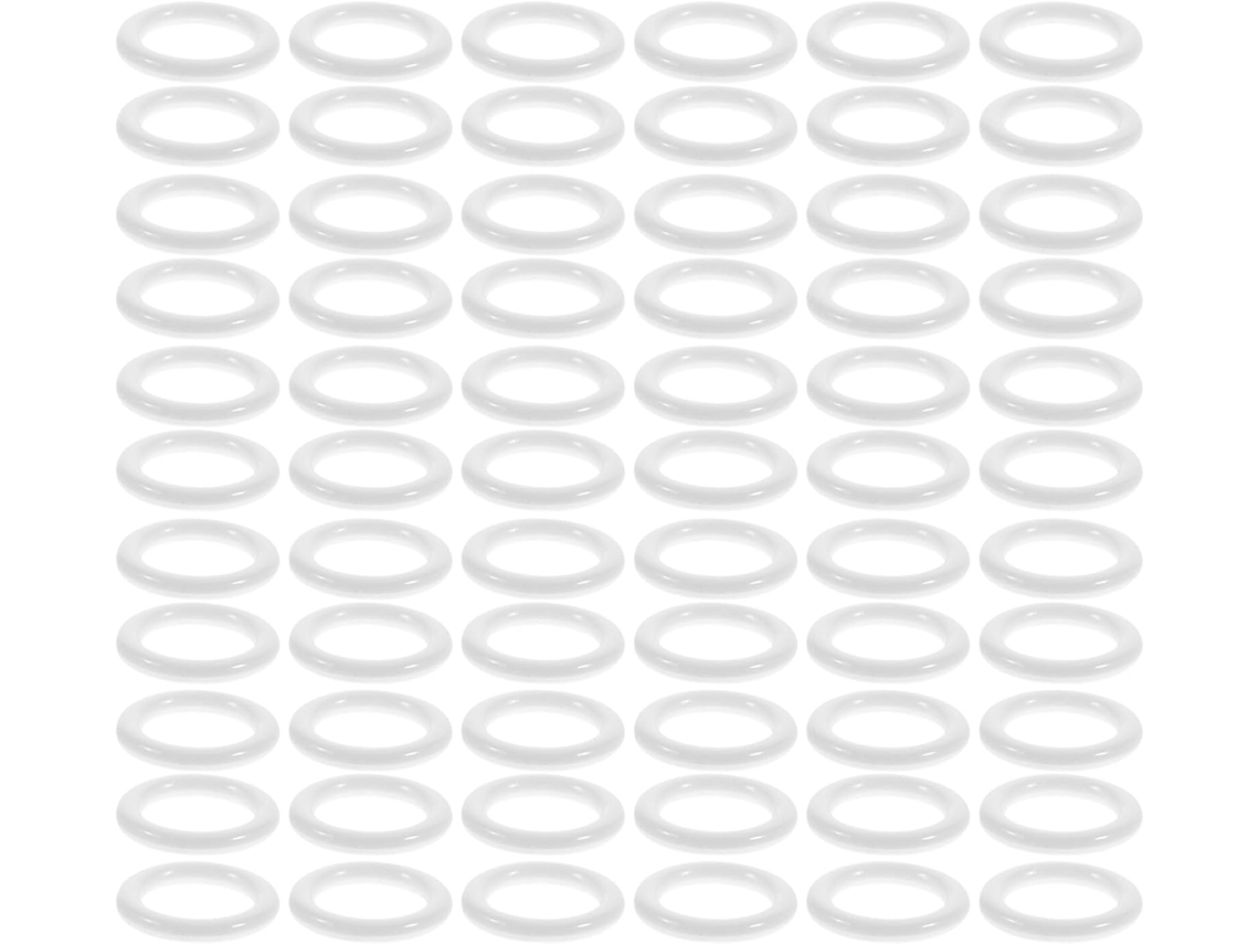 100 Ilhós De Plástico Reutilizáveis Para Cortinas, Argolas Brancas Para Cortinas Romanas, Para Janelas E Cortinas De Chuveiro