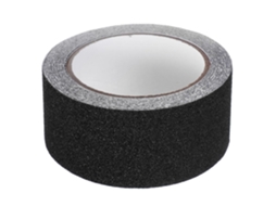 Fita De Advertência Autoadesiva Antiderrapante De Pvc Preta De 5,5 Cm (cm X Mm)